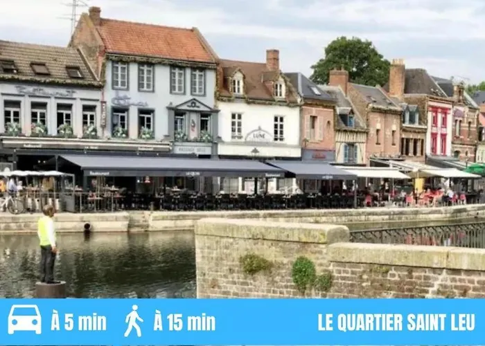 Grand Studio Amiens Gare Tout Confort Wifi Netflix 2Pers